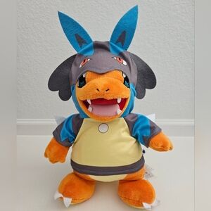 Pokemon Build A Bear Charmander Lucario Hoodie Online Exclusive BAB Plush RARE
